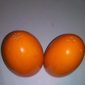 #16 Orange Eggs Salt and Pepper Shakers